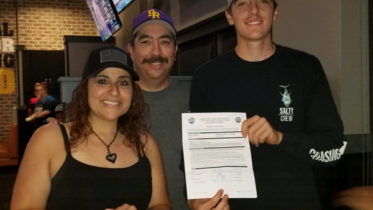 Seth Chavez Signs Letter Of Intent To Play Baseball For Eastern Arizona College. Pictured (from left to right) Seth's Mother - Denys Chavez, Seth's Father - Greg Chavez Jr., and Seth Chavez