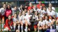 St John's Lady Redskins Pose With the 2020 2A State Soccer Runner-up Trophy.