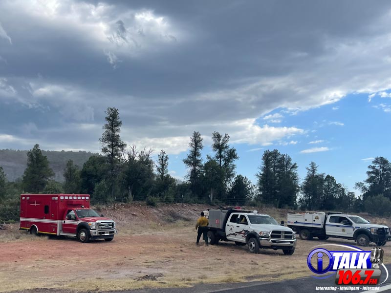 Firefighters working the Flying V Fire 7-12-2023 PHOTO iTalk Staff