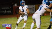 Snowflake Quarterback Brennan Bryant #2 Drops to pass during the Cactus Game earlier this season. Bryant has thrown for over 1300 yards and 2 TD's this season.