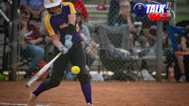 Blue Ridge Softball Senior Mackenzie Slaughter gets a hit during the 2025 Arizona All-Star Games